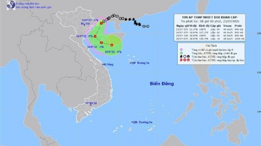 Áp thấp nhiệt đới đổ bộ vào Hải Phòng, Ninh Bình, gió giật cấp 8