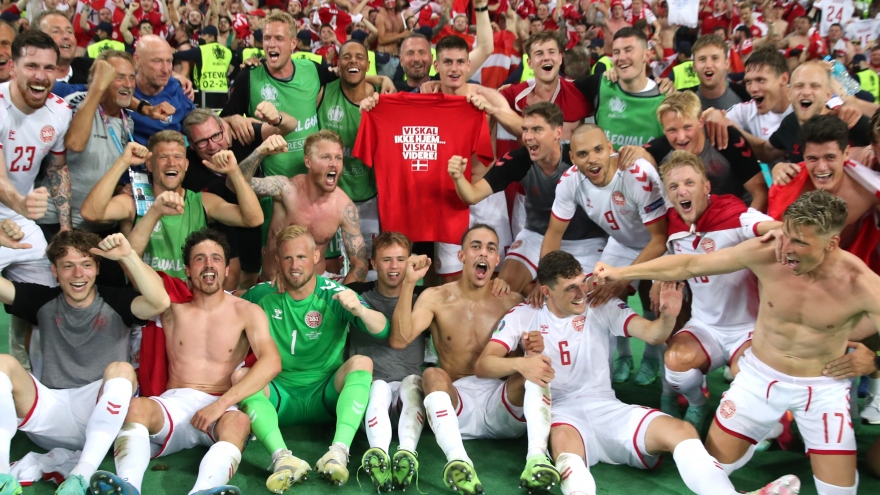 Đan Mạch 2-1 CH Séc: "Lính chì" viết tiếp chuyện cổ tích mùa EURO