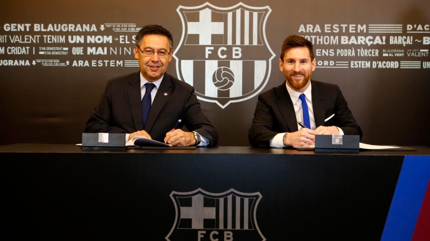 Barca tự tin sẽ gia hạn hợp đồng thành công với Messi