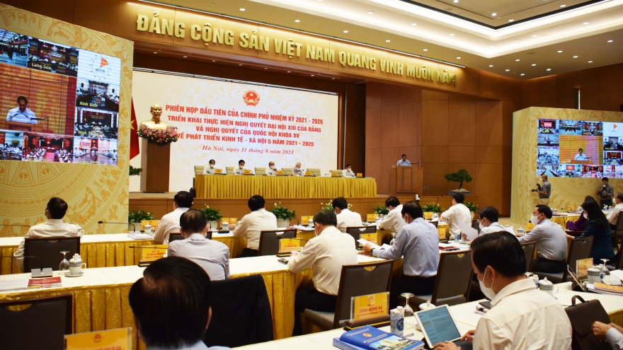 Tổng Bí thư Nguyễn Phú Trọng dự phiên họp đầu tiên của Chính phủ khóa XV