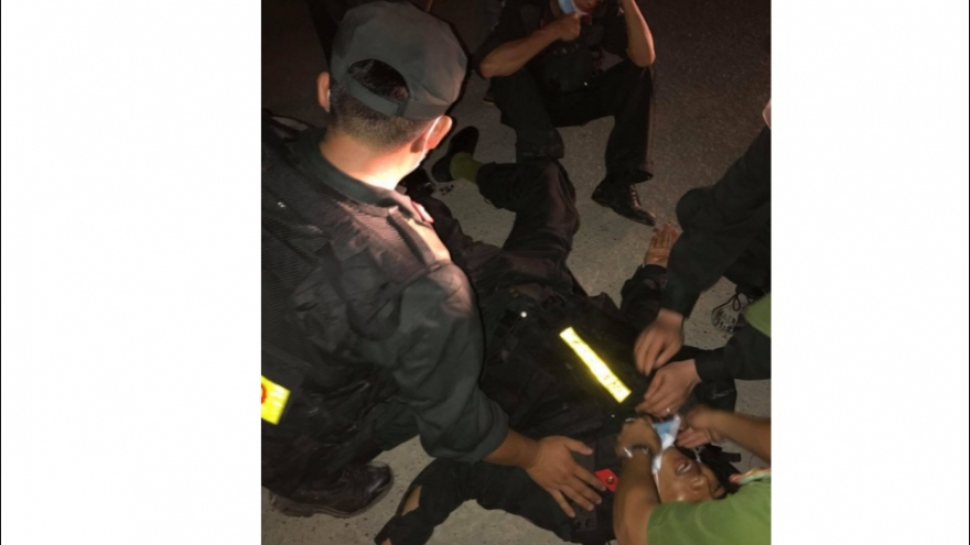 Xảy ra xô xát, 5 chiến sĩ công an bị thương tại Quảng Trị