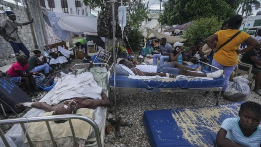 Số người thiệt mạng do động đất tại Haiti tăng lên hơn 2.200 người