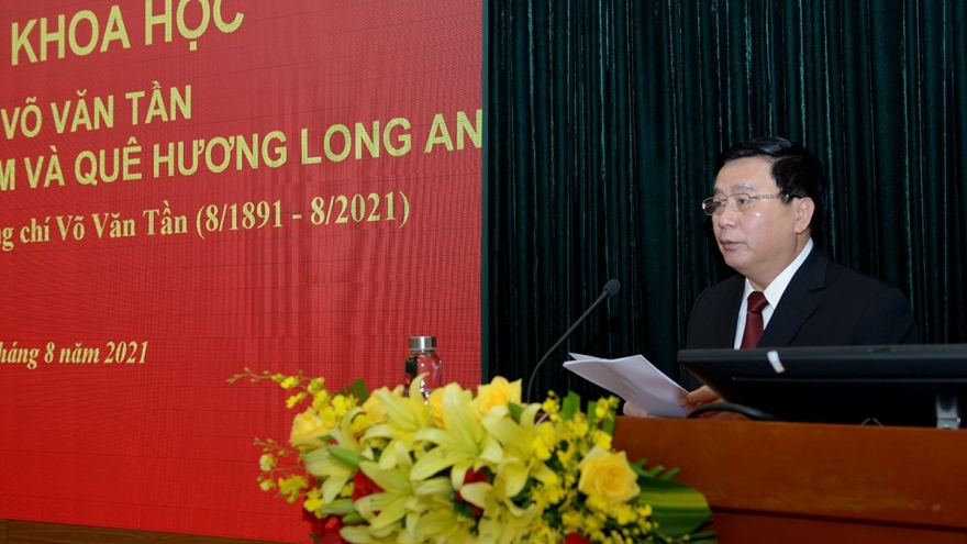 Hội thảo trực tuyến kỷ niệm 130 năm ngày sinh đồng chí Võ Văn Tần