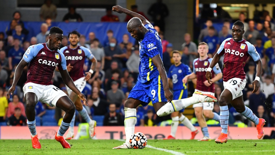 Lukaku lập cú đúp, Chelsea thắng dễ 3 sao trước Aston Villa trên sân nhà