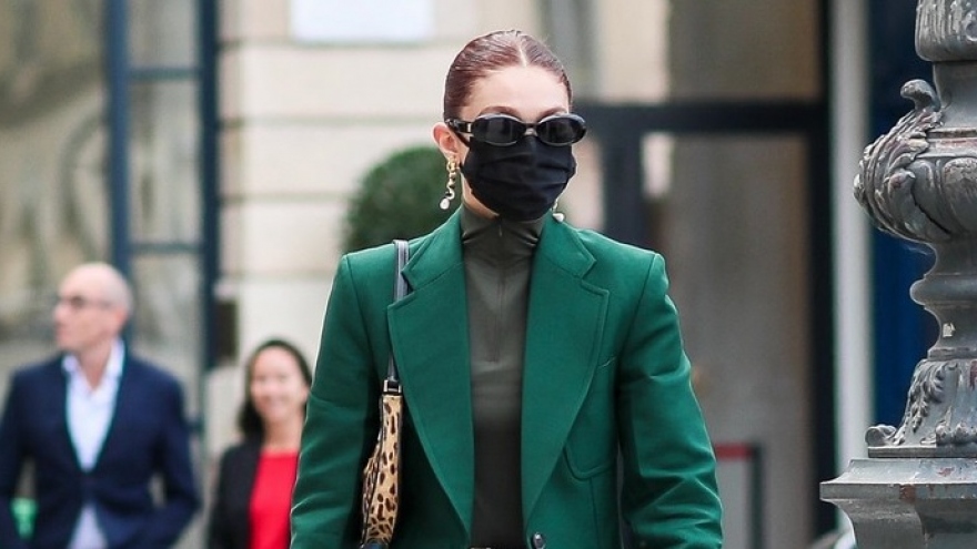Siêu mẫu Gigi Hadid phối đồ đẳng cấp đi mua sắm ở Paris