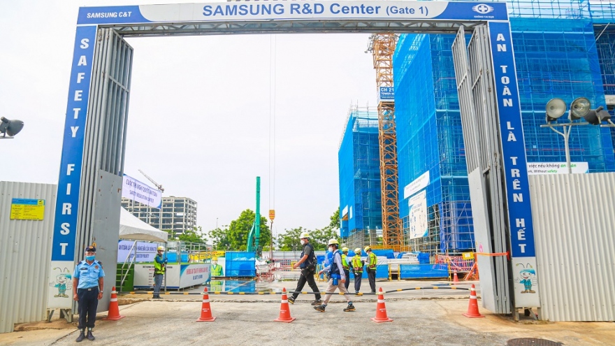 Trung tâm R&D mới của Samsung hoàn thành 50% tiến độ xây dựng
