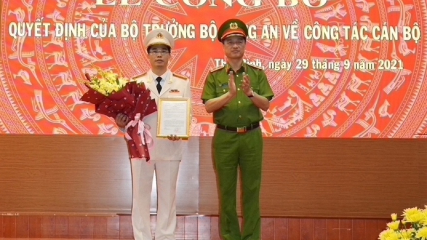 Bộ Công an bổ nhiệm Giám đốc Công an tỉnh Thái Bình