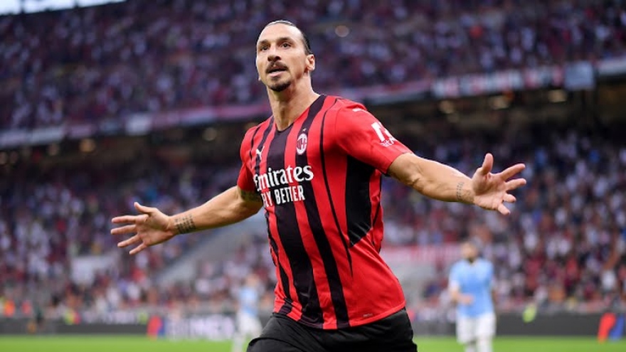 Ibrahimovic ghi bàn, AC Milan thắng dễ Lazio