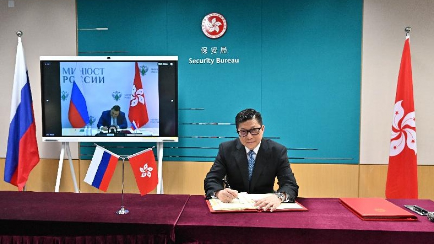 Hong Kong (Trung Quốc) và Nga ký thỏa thuận về tương trợ tư pháp