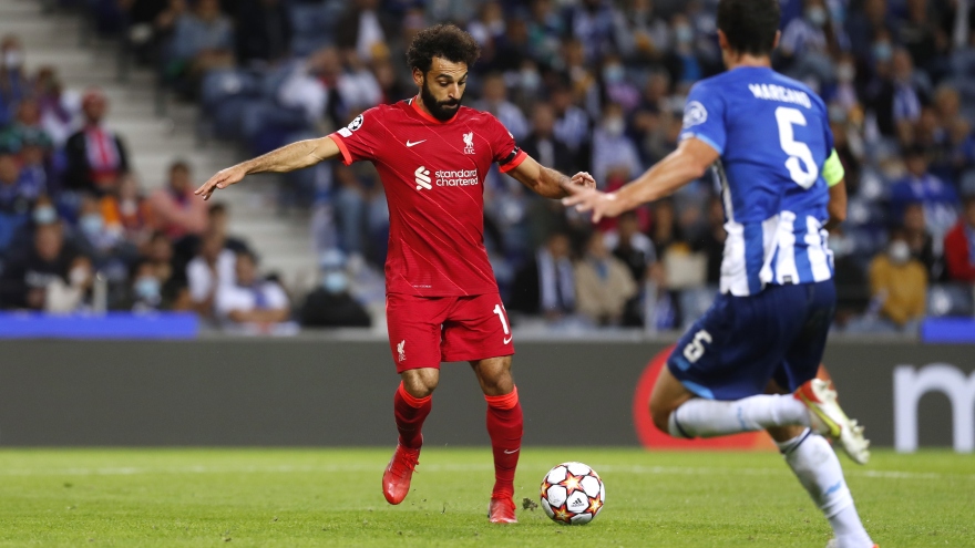 Salah lập cú đúp, Liverpool "đại thắng" Porto