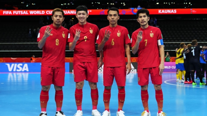 Thái Lan vào vòng 1/8 Futsal World Cup 2021 sau trận đại thắng Quần đảo Solomon