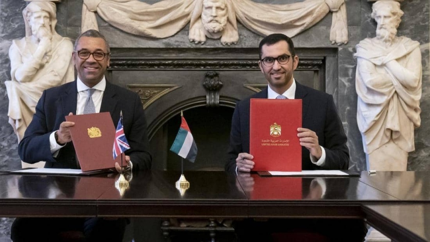 UAE và Anh ký thỏa thuận thúc đẩy hợp tác chống biến đổi khí hậu
