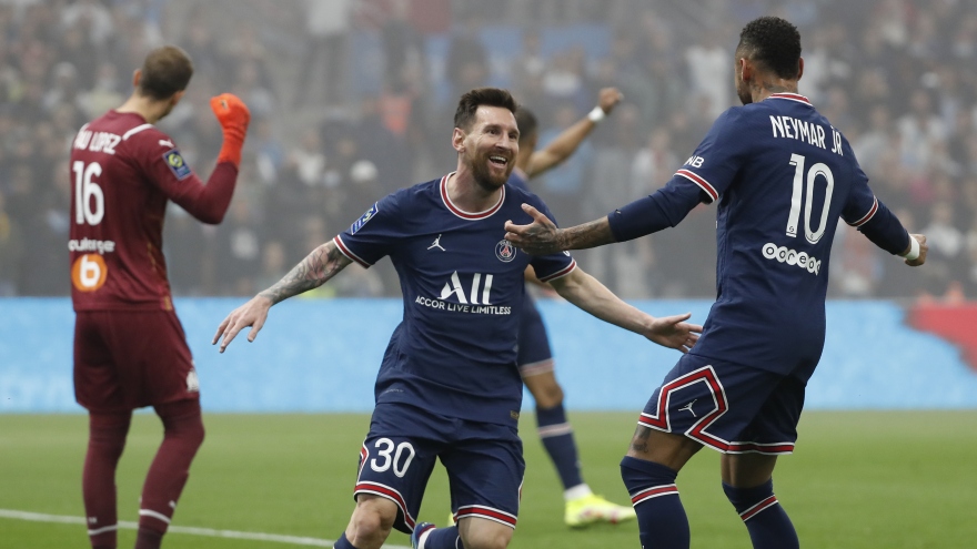 Messi im tiếng, PSG có trận hòa "hú vía" trước Marseille