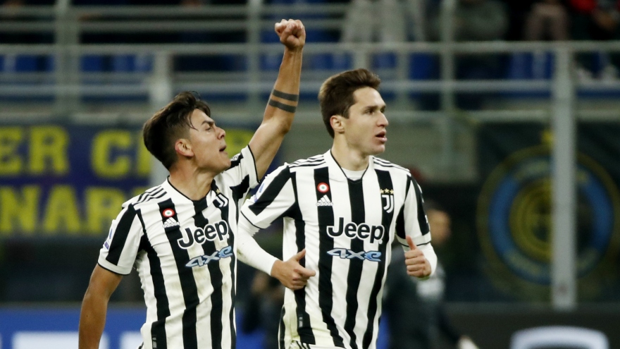 Dybala ghi bàn ở phút 89, Juventus thoát thua trước Inter Milan