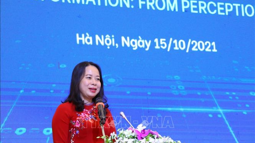 Phó Chủ tịch nước Võ Thị Ánh Xuân dự diễn đàn doanh nhân nữ Việt Nam 2021