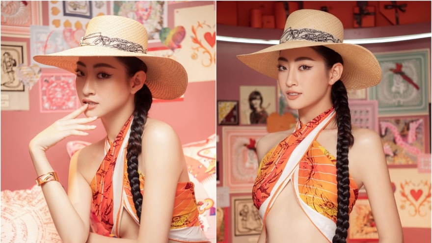 Chuyện showbiz: Hoa hậu Lương Thuỳ Linh khoe vòng eo quyến rũ, nóng bỏng