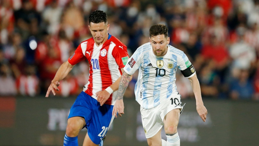 Messi "im tiếng", Argentina bị Paraguay cầm hòa ở vòng loại World Cup 2022