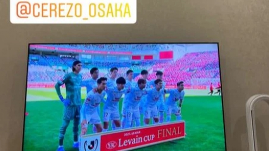 Đặng Văn Lâm cổ vũ từ Nga, Cerezo Osaka thua chung kết J-League Cup