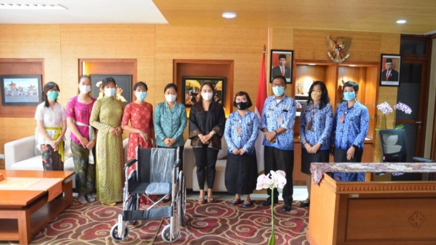 Cộng đồng người Việt tại Bali hỗ trợ hoạt động xã hội của Indonesia