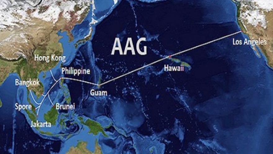 Tháng 12 tới, tuyến cáp quang biển quốc tế AAG mới được sửa xong