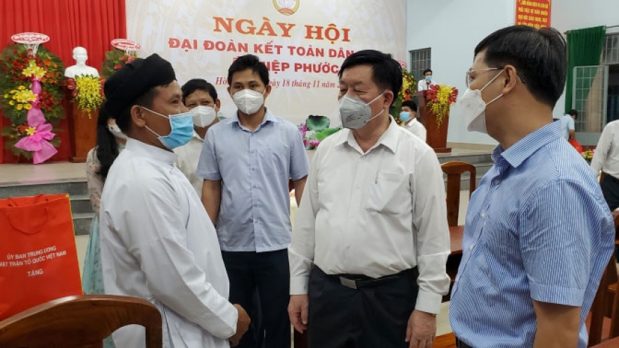 Trưởng Ban Tuyên giáo Trung ương dự Ngày hội Đại đoàn kết toàn dân tộc tại Tây Ninh