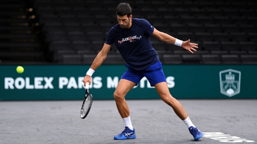 Djokovic tái xuất, đặt mục tiêu vô địch Paris Masters 2021
