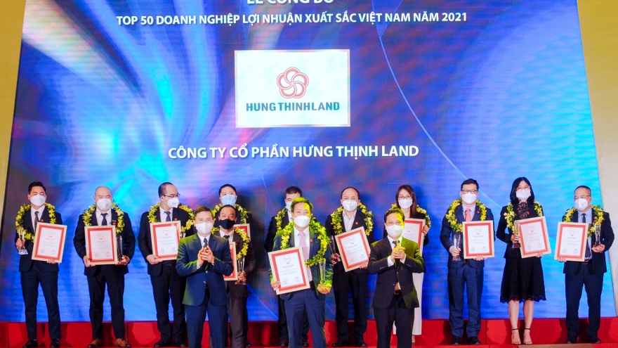 Hưng Thịnh Land được vinh danh Top 50 doanh nghiệp lợi nhuận xuất sắc năm 2021