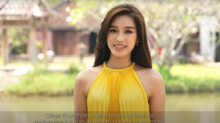 Hoa hậu Đỗ Thị Hà đưa hình ảnh làm ruộng vào clip giới thiệu bản thân ở Miss World 2021