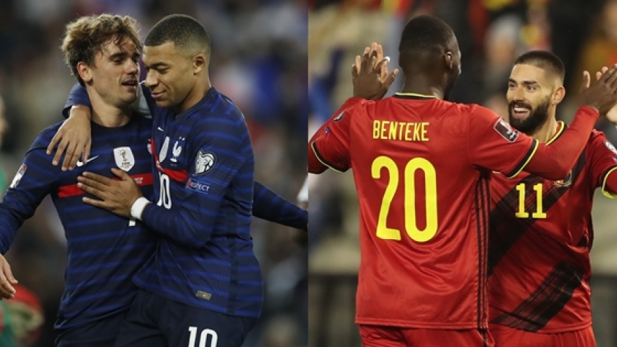 Pháp và Bỉ chính thức giành vé dự VCK World Cup 2022
