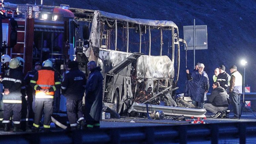 Tai nạn xe buýt thảm khốc ở Bulgaria khiến 45 người thiệt mạng