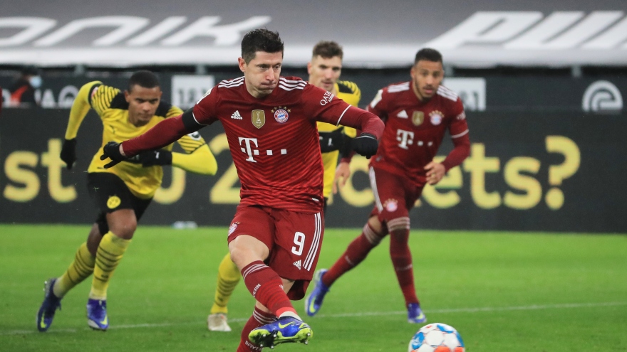 Lewandowski che mờ Haaland, Bayern ngược dòng đả bại Dortmund đầy kịch tính