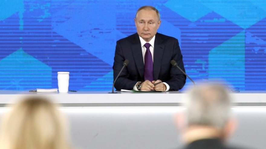 Tổng thống Nga Putin trả lời nhiều vấn đề "nóng" tại họp báo năm 2021