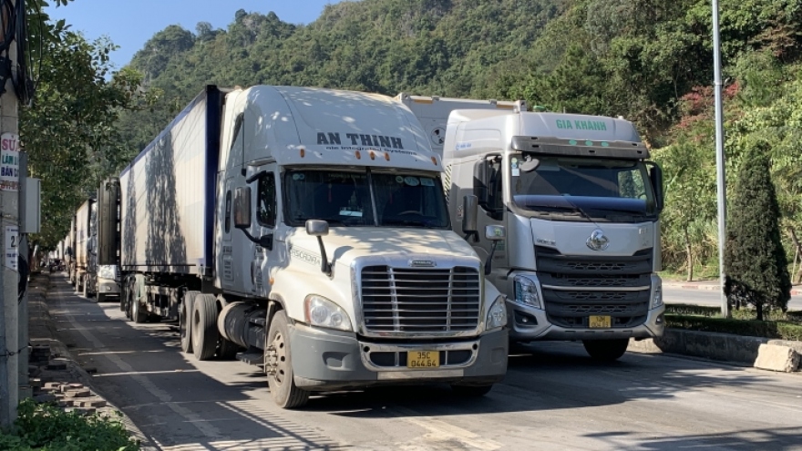 Container hàng hóa ùn tắc ở cửa khẩu Lạng Sơn, tài xế vạ vật chờ đợi