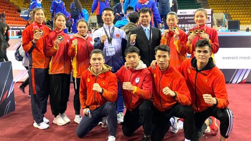Đội tuyển Karatedo Việt Nam giành 3 HCV tại Giải vô địch Karatedo châu Á 2021