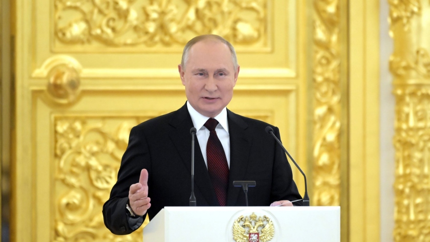 Tổng thống Nga Putin chúc mừng năm mới Việt Nam 