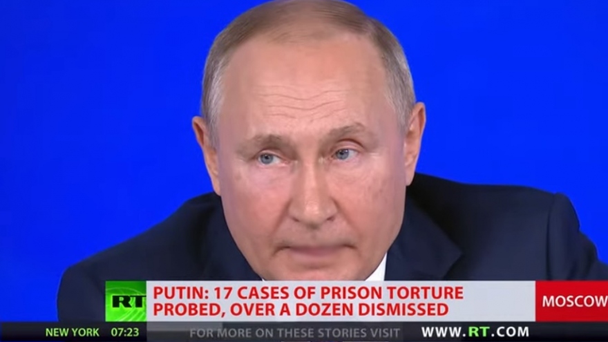 Tổng thống Putin thừa nhận có tình trạng tra tấn trong nhà tù Nga