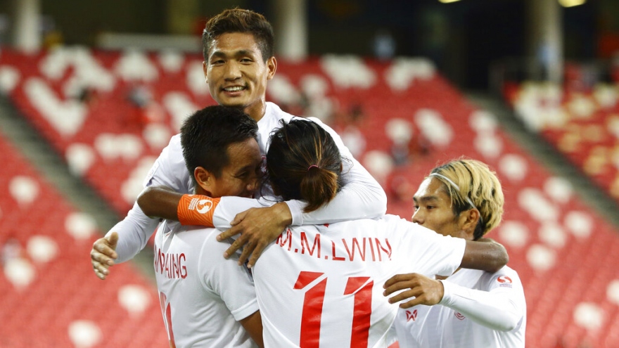 Thắng dễ Timor Leste, Myanmar duy trì cơ hội vào bán kết AFF Cup 2020