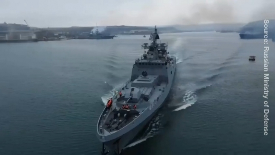 Nga điều tàu chiến tập trận ở Biển Đen giữa lúc căng thẳng với NATO