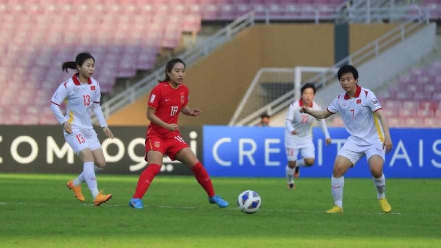 Thua ngược ĐT nữ Trung Quốc, ĐT nữ Việt Nam dự vòng playoff tranh vé World Cup