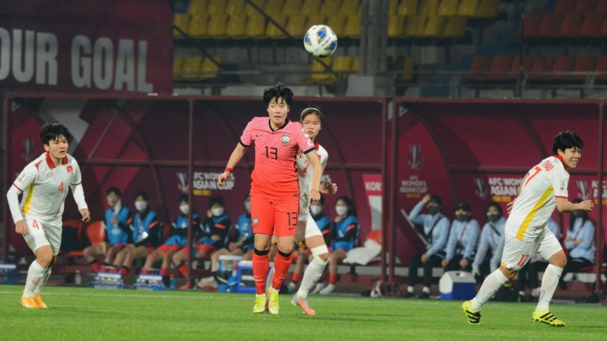 Chiến đấu hết mình, ĐT nữ Việt Nam chỉ thua Hàn Quốc 0-3