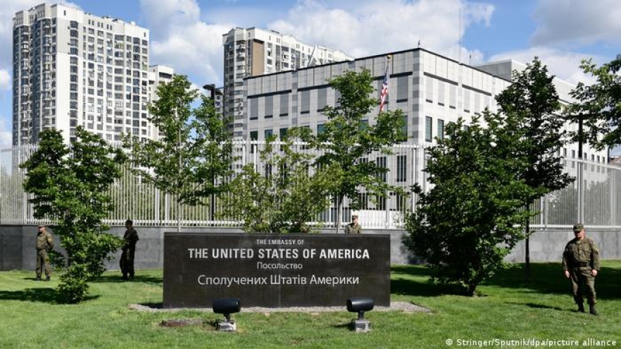 Đại sứ quán Mỹ tại Ukraine vẫn tiếp tục hoạt động