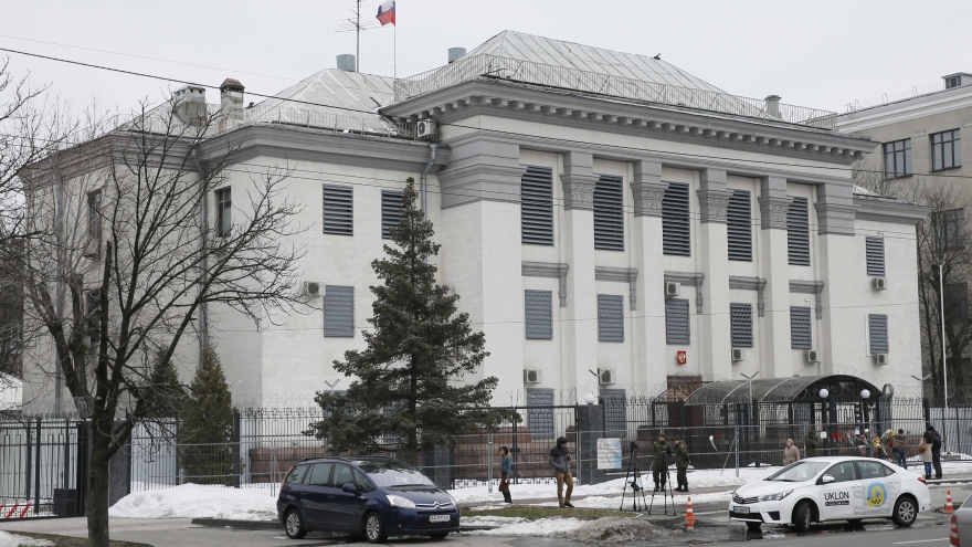 Nga phủ nhận thông tin sơ tán nhân viên tại các cơ quan ngoại giao ở Ukraine