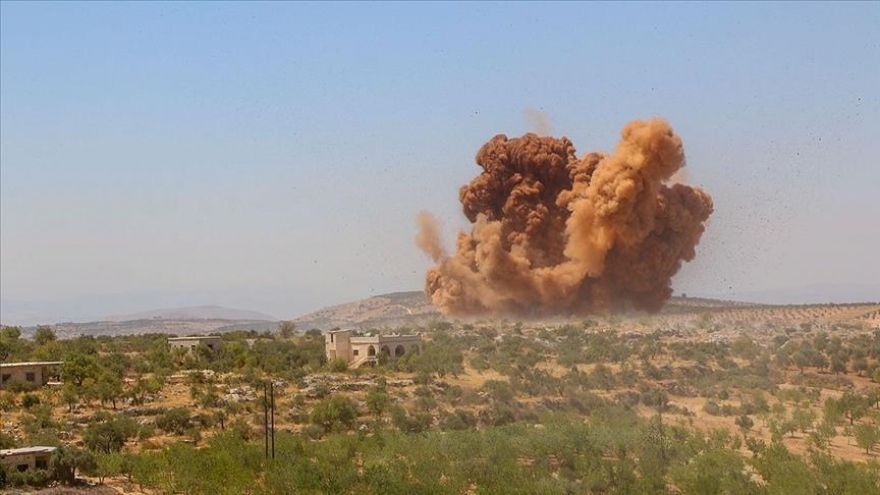 Rocket đánh trúng căn cứ quân sự của lực lượng Mỹ đồn trú tại Syria