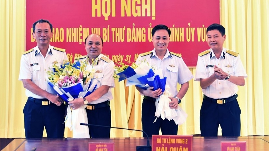 Bổ nhiệm Đại tá Vũ Anh Tuấn làm Chính ủy Vùng 2 Hải quân 