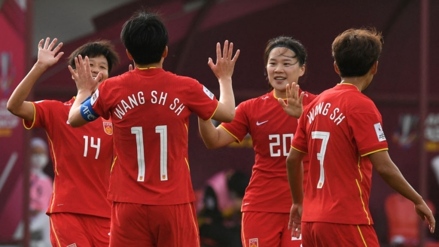 Thắng đậm Iran, ĐT nữ Trung Quốc giành vé đầu tiên vào tứ kết Asian Cup nữ 2022 