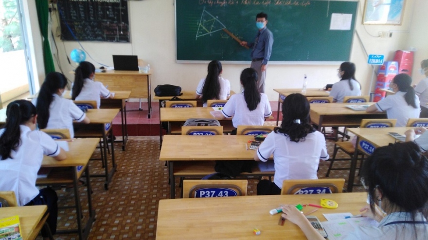 Ngày 21/2 tiếp tục có nhiều khối lớp ở Tiền Giang đến trường học trực tiếp