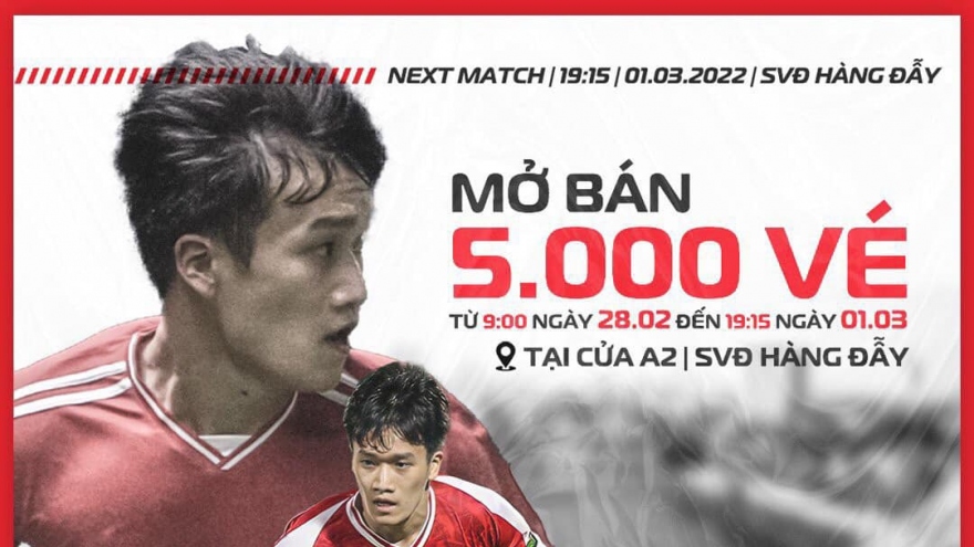 Vòng 2 V-League 2022: Trận Viettel FC - Hà Nội FC được đón 5.000 khán giả