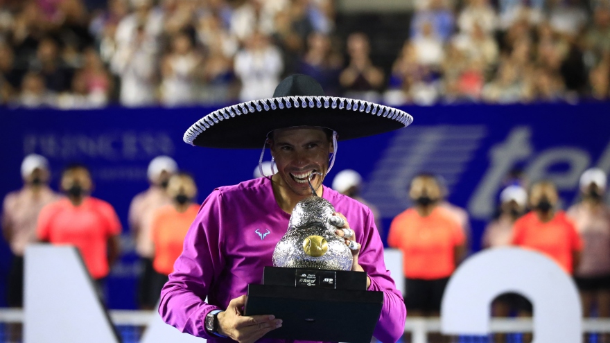 Vô địch Mexican Open, Nadal tiếp tục thống trị quần vợt thế giới đầu năm 2022