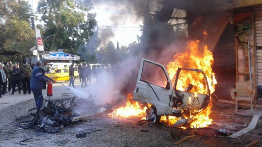 Đánh bom xe ở Syria: Một binh sĩ thiệt mạng và 11 người bị thương 