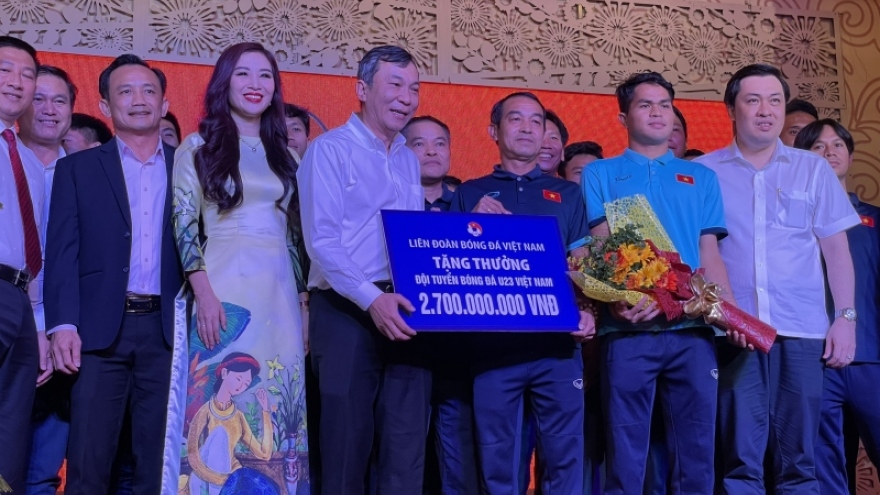 U23 Việt Nam được thưởng 3,8 tỷ đồng